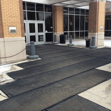 Snow Melting & De-icing Over Pavement Heating Mat System for Walkways, Stairs and Ramps